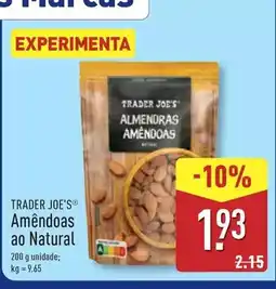 ALDI Amêndoas ao natural promoção