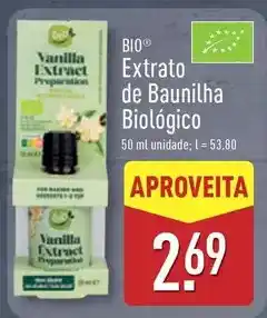 ALDI Biológico - extrato de baunilha biologico promoção