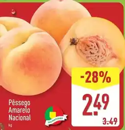 ALDI Nacional - pêssego amarelo promoção