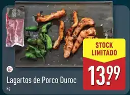 ALDI Lagarto de porco duroc promoção