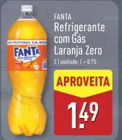 ALDI Fanta - refrigerante com gas laranja zero promoção