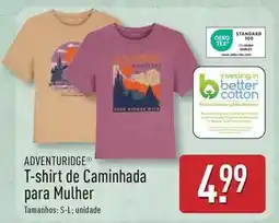 ALDI Mission - t-shirt de caminhada para mulher promoção