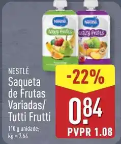 ALDI Saqueta de frutas variadas/ tutti frutti promoção
