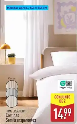 ALDI Home creation - cortinas semitransparentes promoção