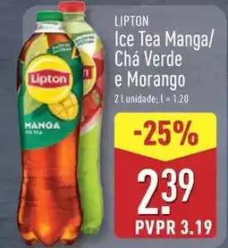 ALDI Lipton - ice tea manga/ cha verde e morango promoção