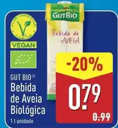 ALDI Gut bio - bebida de aveia biologica promoção