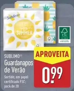 ALDI Sublime sun - guardanapos de verão promoção