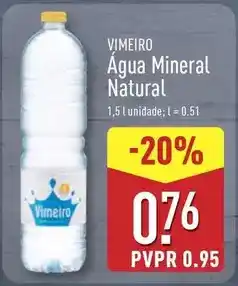 ALDI Vimeiro - agua mineral natural promoção