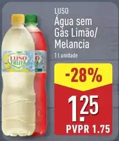 ALDI Luso - agua sem gas limao/ melancia promoção