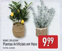 ALDI Home creation - plantas artificiais em vaso promoção