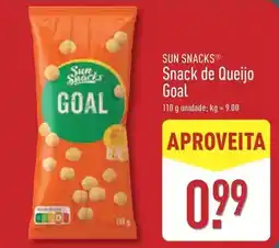 ALDI Sun - snack de queijo goal promoção