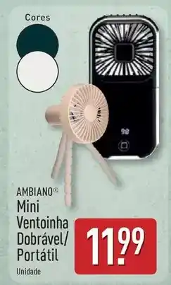 ALDI Mini - ventinha dobrável/ portátil promoção