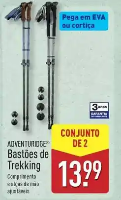 ALDI Bastoes de trekking promoção