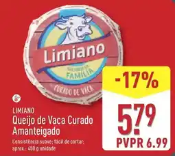 ALDI Limiano - queijo de vaca curado amanteigado promoção