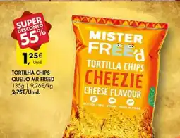 Pingo Doce Tortilha chips queijo Mr Freed promoção