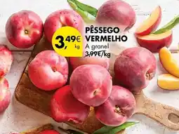 Pingo Doce Pêssego vermelho promoção