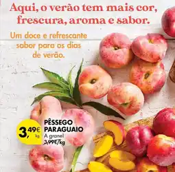 Pingo Doce Pêssego paraguaio promoção