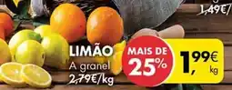 Pingo Doce Limão a granel promoção