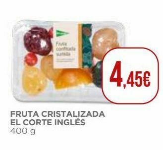 El Corte Inglés Frutas cristalizadas el corte inglés promoção