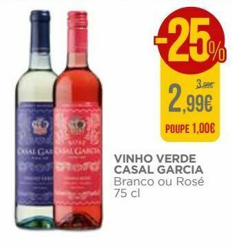 El Corte Inglés Vinho verde casal garcia promoção