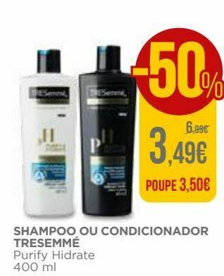El Corte Inglés Shampoo tresemmé promoção