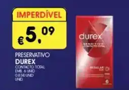 Meu Super Preservativo durex contacto total promoção