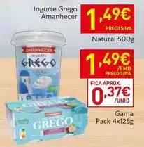 Recheio Amanhecer - logurte grego promoção