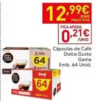 Recheio Gama - cápsulas de café dolce gusto promoção