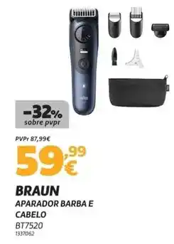 Radio Popular Braun - aparador barba e cabelo promoção