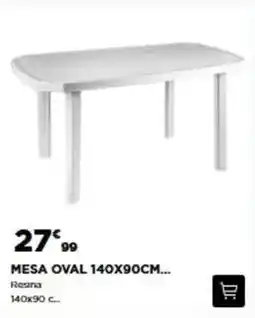 Bricomarché Mesa oval 140x90cm promoção