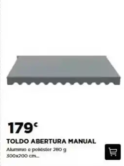 Bricomarché Toldo abertura manual promoção
