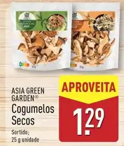 ALDI Asia green garden - cogumelos secos promoção