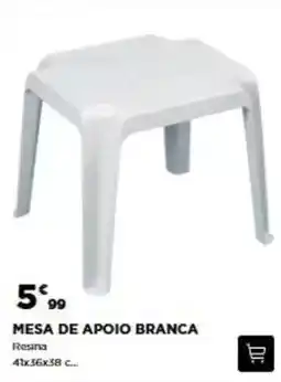 Bricomarché Mesa de apoio branca promoção