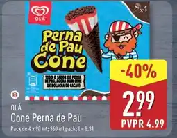 ALDI Olá - cone perna de pau promoção