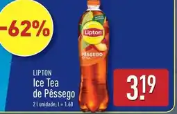 ALDI Lipton - ice tea de pêssego promoção