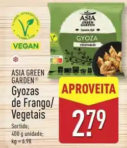 ALDI Asia green garden - gyozas de frango/ vegetais promoção