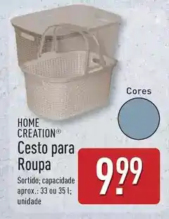 ALDI Home creation - cesto para roupa promoção