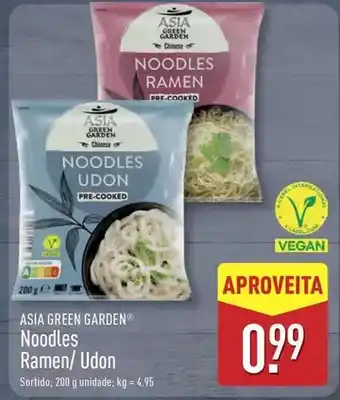 ALDI Asia green garden - noodles ramen/udon promoção
