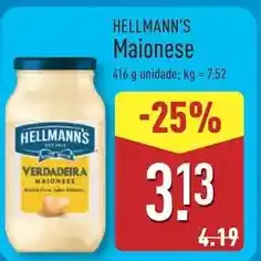 ALDI Hellmann's - maionese promoção