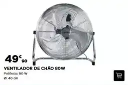Bricomarché Ventilador de chão 80w promoção