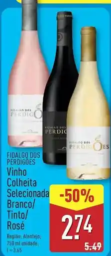 ALDI Encosta das perdizes - vinho colheita selecionada branco/tinto/rose promoção