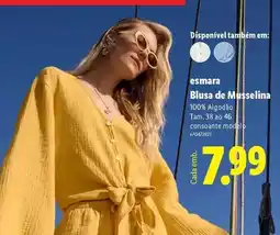 Lidl Esmara - blusa de musselina promoção