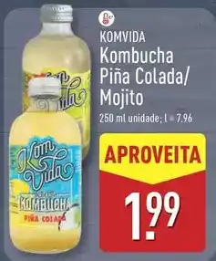 ALDI Kombucha piña colada/ mojito promoção
