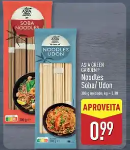 ALDI Asia green garden - noodles soba/udon promoção