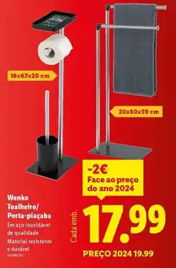 Lidl Wenko toalhetro/ porta-piaçaba promoção