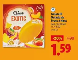 Lidl Gelatelli - fruta e nata promoção