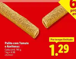 Lidl com - palito con tomate e azeitonas promoção