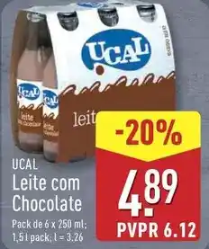 ALDI Ucal - leite com chocolate promoção