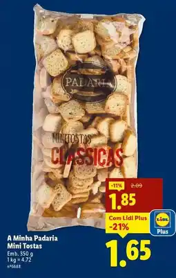 Lidl A+ - a minha padaria mini tostas promoção