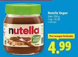 Lidl Nutella - vegan promoção